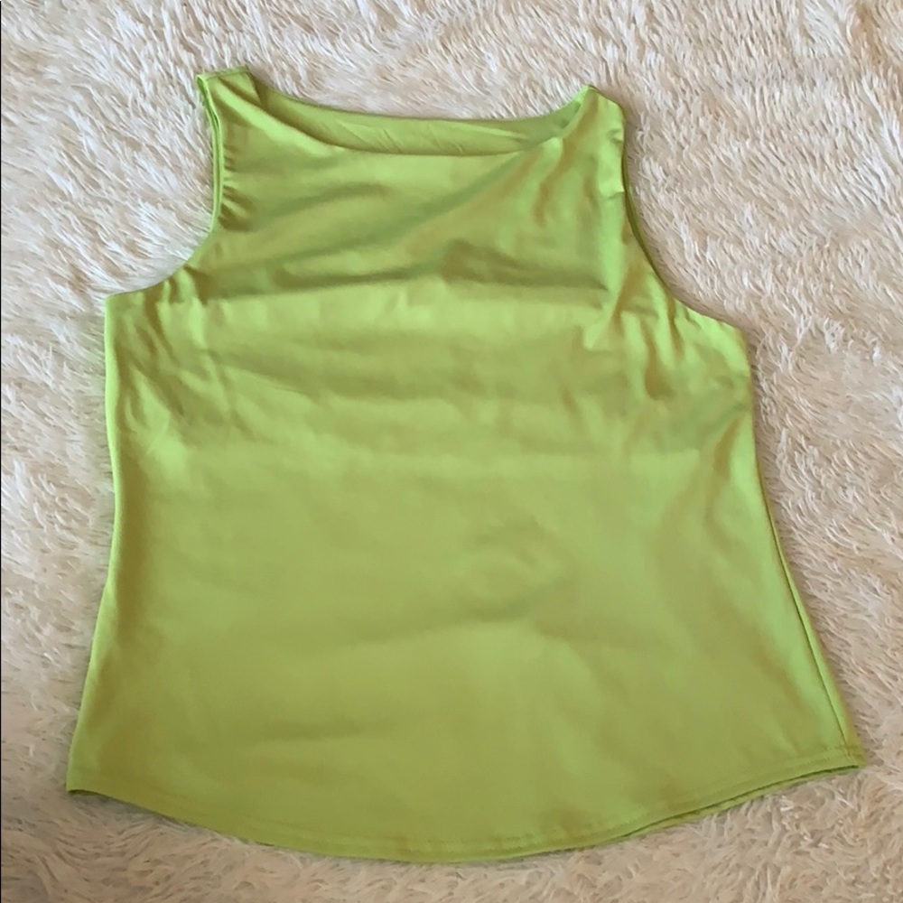 Lime green racer back tank